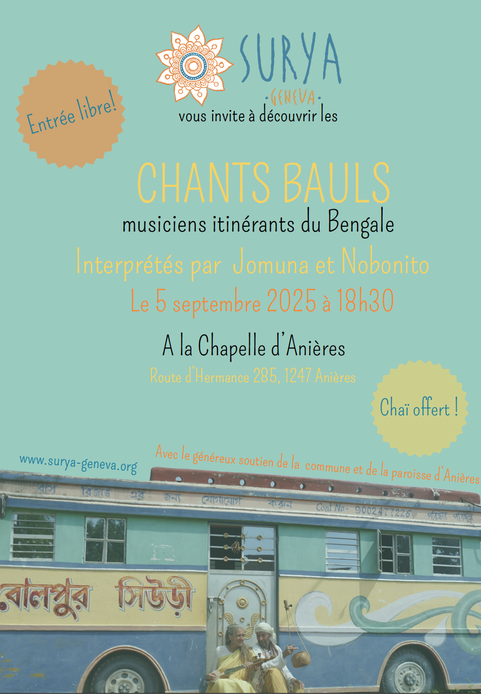Affiche chant bauls